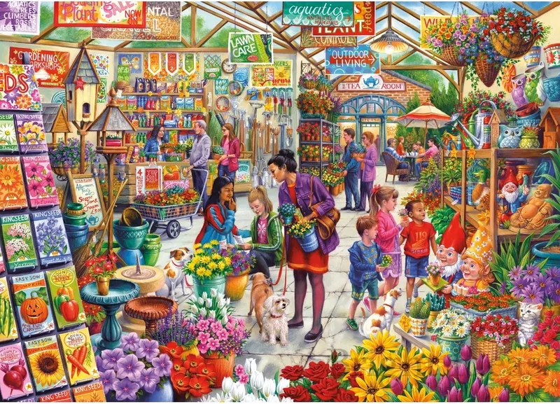 Gardener's Delight (door Tony Ryan) - 1000 stukjes 68×49cm (b×h) - Legpuzzel voor volwassenen van Gibsons, editie Meerkleurig – doos