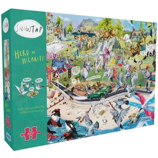 Herd of Hilarity (door Snowtap) - 1000 stukjes 68×49cm (b×h) - Legpuzzels voor volwassenen van Gibsons, editie Meerkleurig – doos 2 van 2