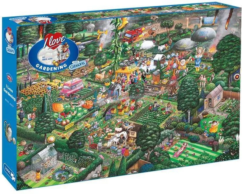 I Love Gardening Puzzel (1000 stukjes) van Gibsons, editie Meerkleurig – doos