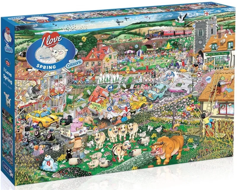 I Love Spring Puzzel (1000 stukjes) van Gibsons, editie Meerkleurig – doos