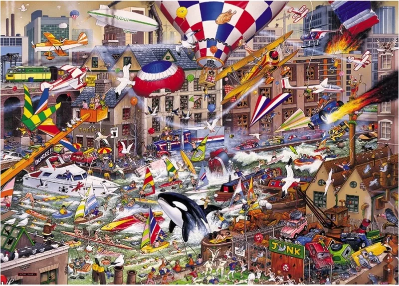 I Love - The Weekend Puzzel (1000 stukjes) von Gibsons, Ausgabe Blau – Schachtel
