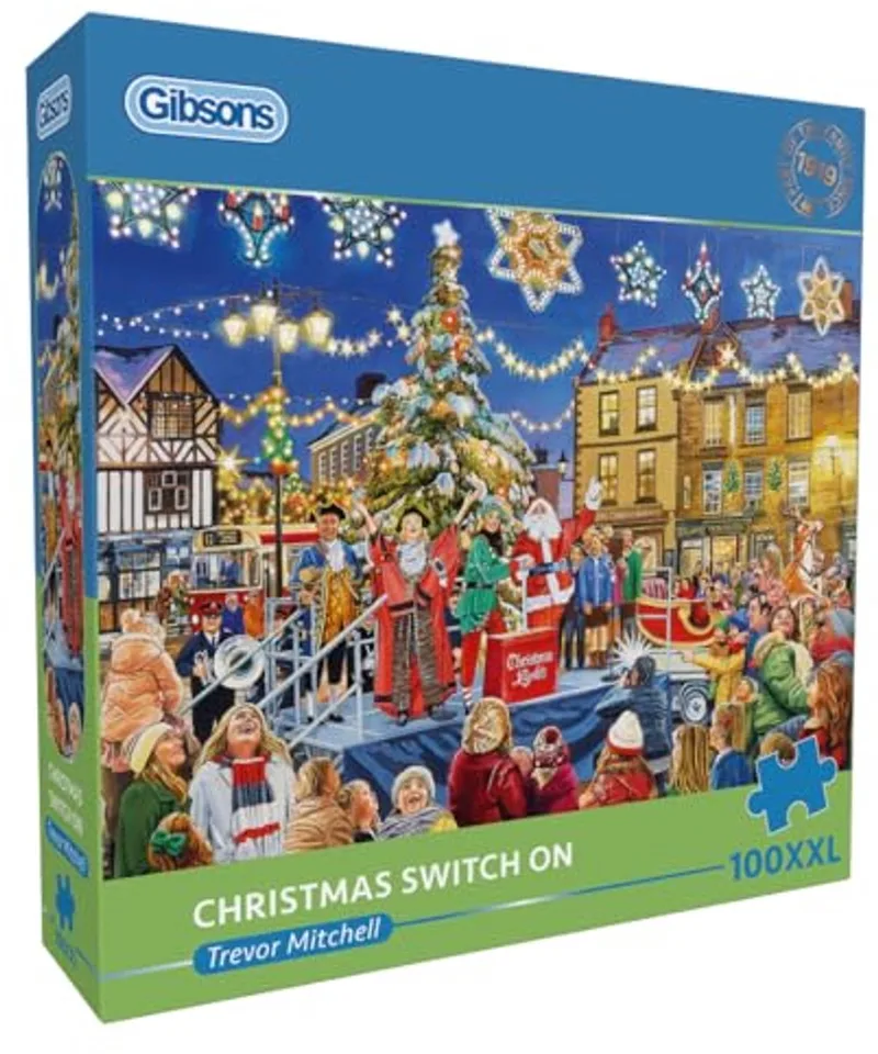 kerst puzzel 100XXL stukjes - legpuzzel voor kinderen. från Gibsons, utgåva Flerfärgad – kartong