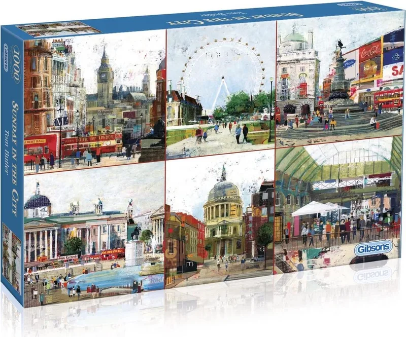 Legpuzzel - 1000 stukjes - Sunday In The City from Gibsons – box