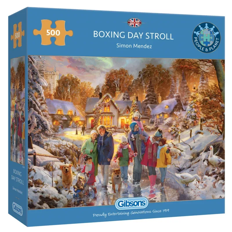 legpuzzel Boxing Day Stroll - 500 stukjes puzzelplezier. from Gibsons, Multicolour edition – box 2 of 2