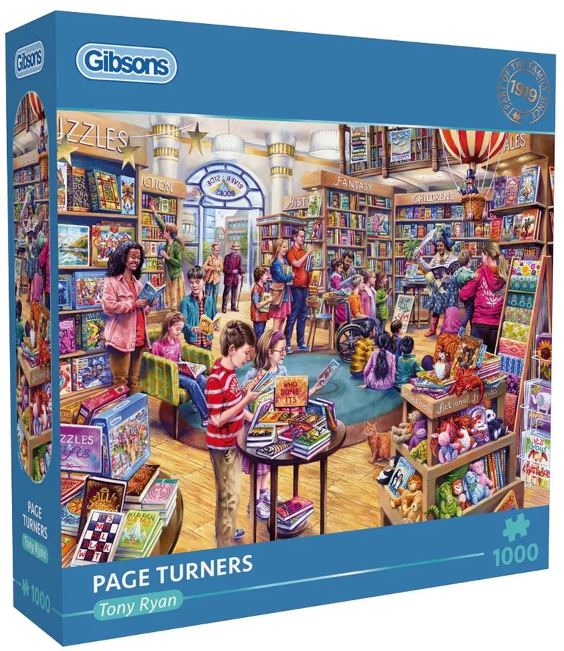 legpuzzel Page Turners 1000 stukjes nostalgie. van Gibsons, editie Meerkleurig – doos