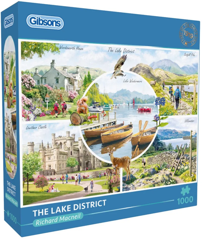legpuzzel The Lake District 1000 stukjes natuur en architectuur. van Gibsons, editie Meerkleurig – doos