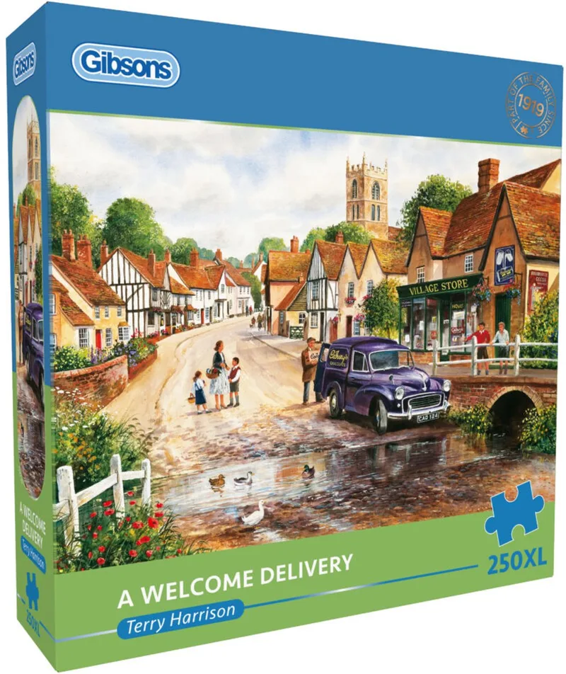 legpuzzel volwassenen A Welcome Delivery 250XL extra groot. from Gibsons, Multicolour edition – box