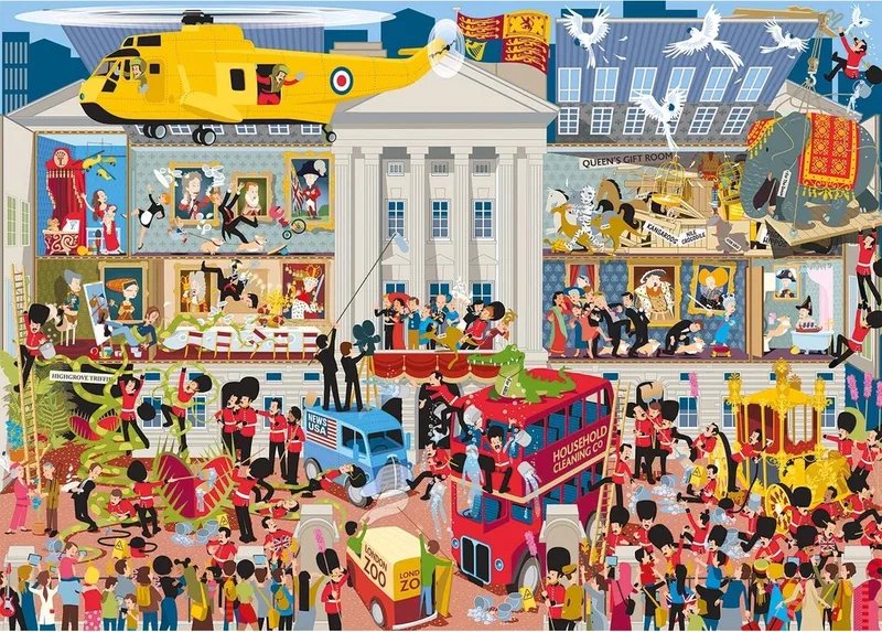 Lifting the Lid, Buckingham Palace Puzzel (1000 stukjes) from Gibsons, Multicolour edition – box