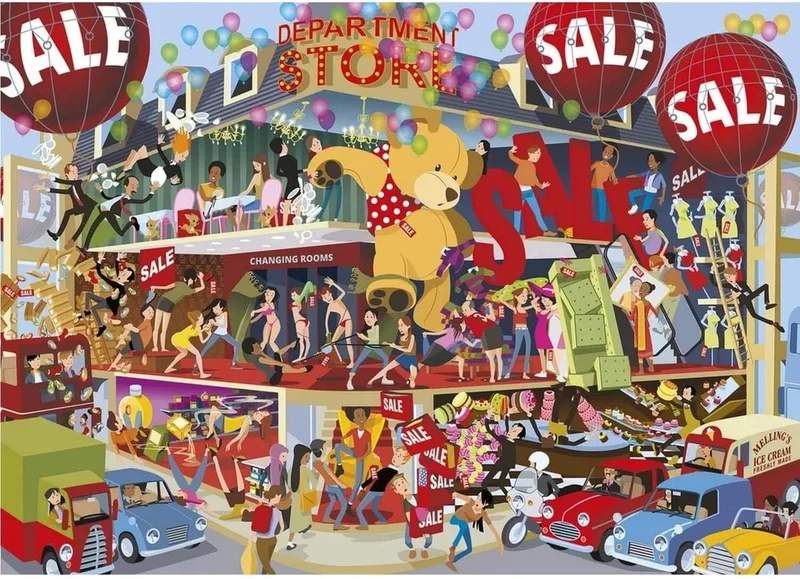 Lifting the Lid - Department Store Puzzel (1000 stukjes) from Gibsons – box