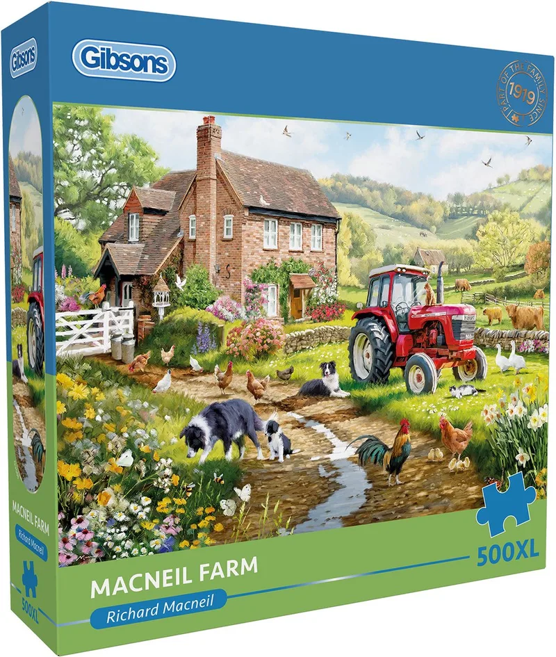 Macneil Farm (door Richard Macneil) - 500XL stukjes 68×49cm (b×h) - Legpuzzel voor volwassenen von Gibsons, Ausgabe Mehrfarbig – Schachtel