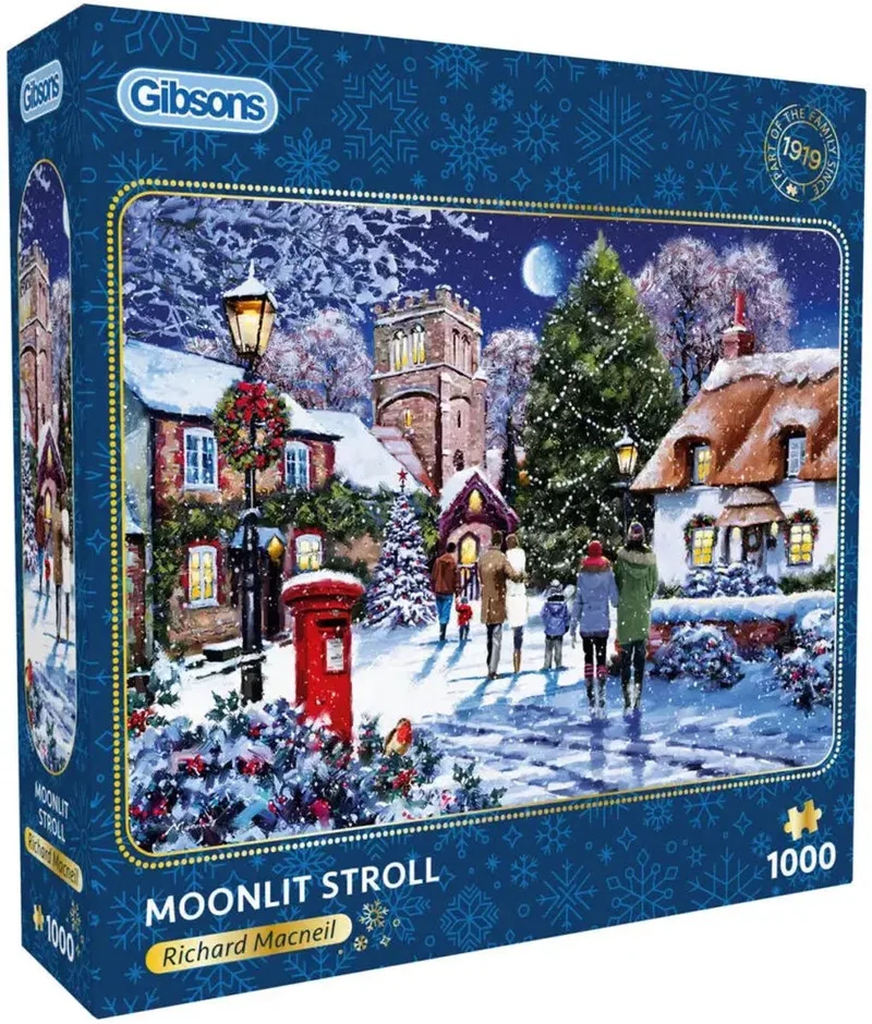 Moonlit Stroll Puzzel 1000 Stukjes from Gibsons, Multicolour edition – box