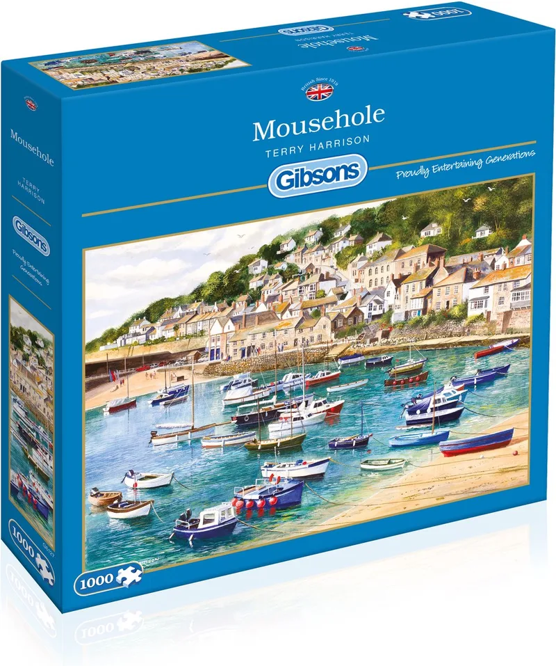 Mousehole (door Terry Harrison) - 1000 stukjes 68×49cm (b×h) - Legpuzzel voor volwassenen from Gibsons, Multicolour edition – box