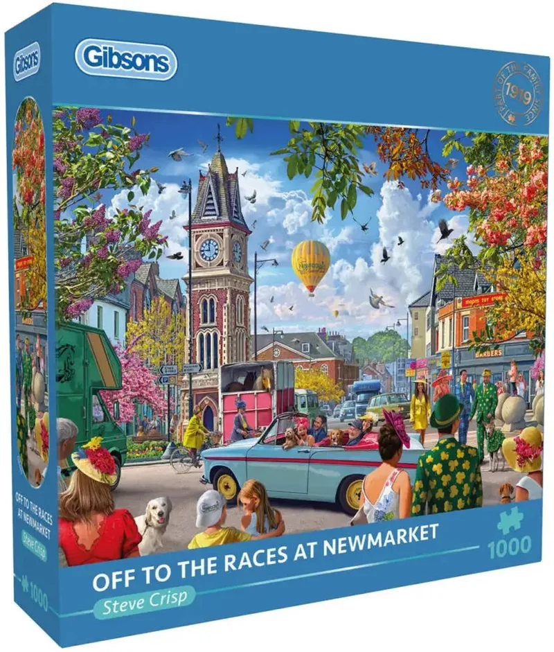 Off to the Races at Newmarket Puzzel 1000 Stukjes van Gibsons, editie Meerkleurig – doos