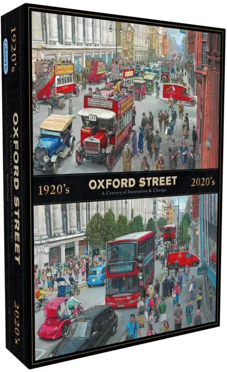 Oxford Street Through the Decades Puzzel 1000 Stukjes from Gibsons, Multicolour edition – box