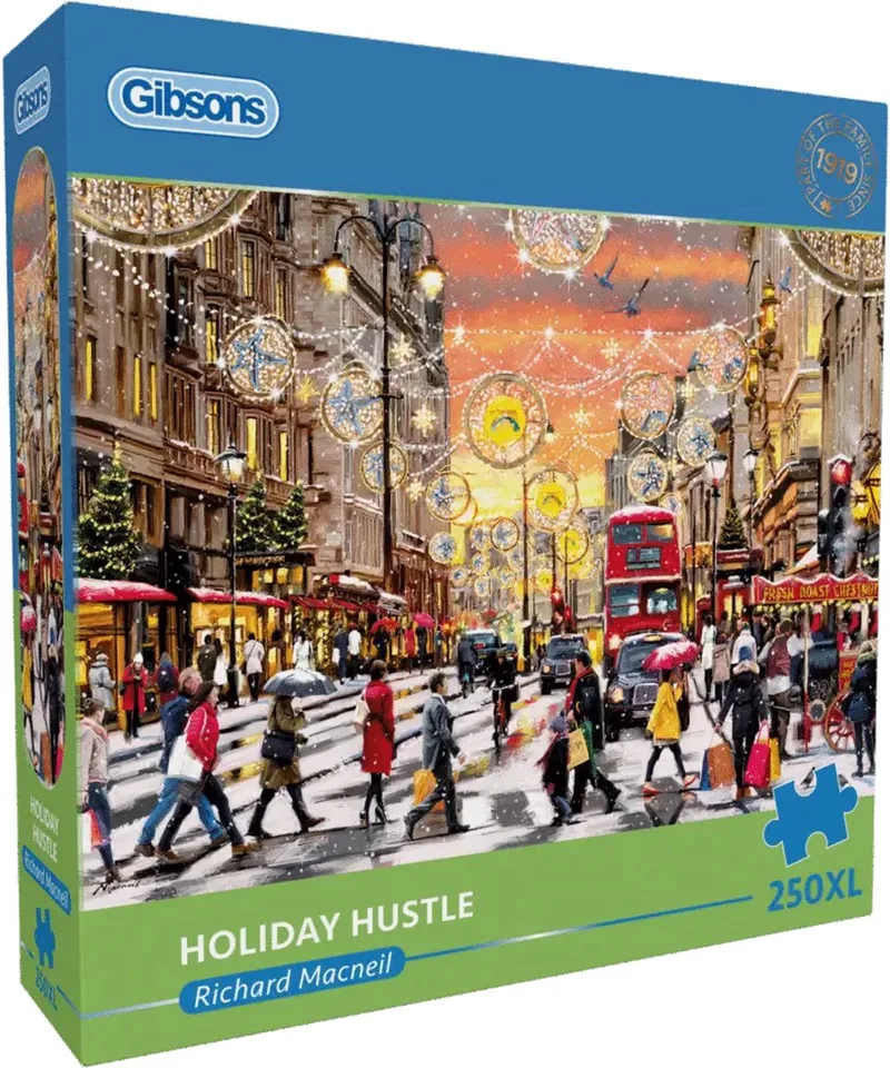 puzzel Holiday Hustle 250XL stukjes legpuzzel. från Gibsons, utgåva Flerfärgad – kartong