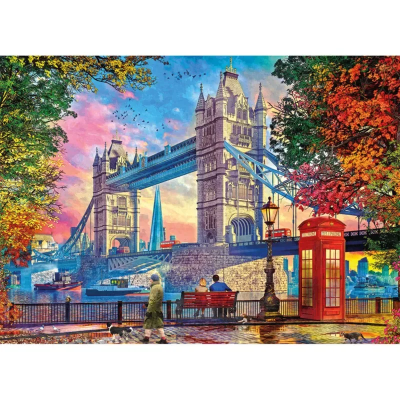 Puzzle Dégagement Du Ciel Au-Dessus Du Tower Bridge - 1000 pièces from Gibsons – box