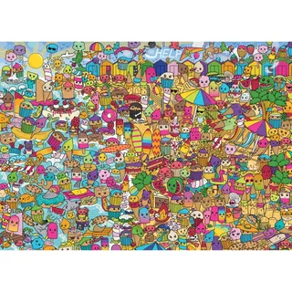 Puzzle Gâteaux Avec Des Visages - Sweet Retreat - 1000 pièces von Gibsons – Schachtel 1 von 2