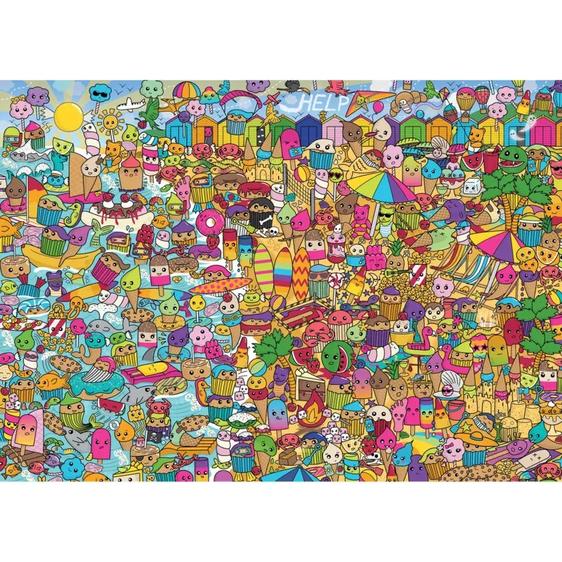 Puzzle Gâteaux Avec Des Visages - Sweet Retreat - 1000 pièces from Gibsons – box