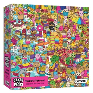 Puzzle Gâteaux Avec Des Visages - Sweet Retreat - 1000 pièces von Gibsons – Schachtel 2 von 2