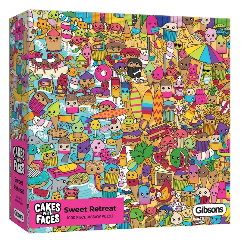 Puzzle Gâteaux Avec Des Visages - Sweet Retreat - 1000 pièces von Gibsons – Schachtel 2 von 2
