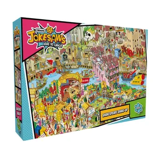 Puzzle Jokesaws : Shakespeare Shake-Up - 1000 pièces fra Gibsons – æske 2 af 2