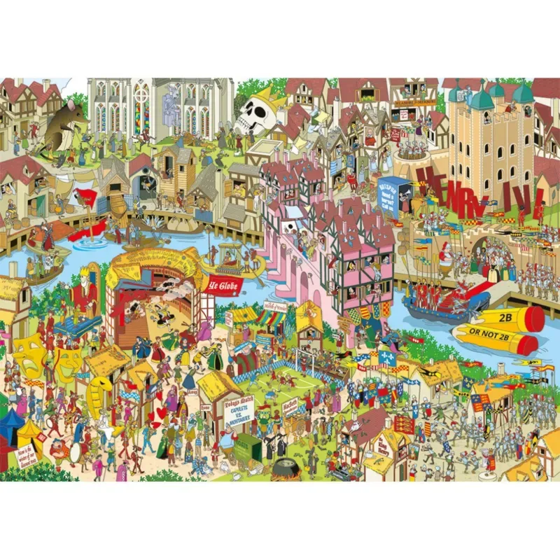 Puzzle Jokesaws : Shakespeare Shake-Up - 1000 pièces from Gibsons – box