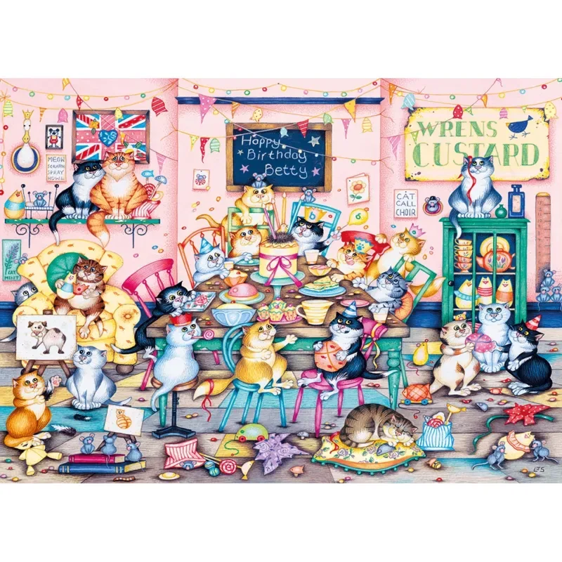 Puzzle L'Anniversaire de Betty - 1000 pièces de Gibsons – boîte
