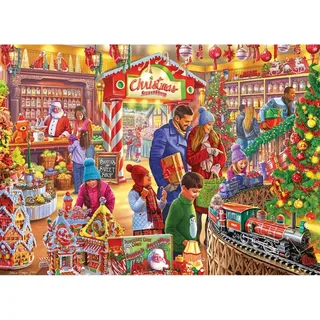 Puzzle Le Magasin de Bonbons du Père Noël - 1000 pièces from Gibsons – box 1 of 2