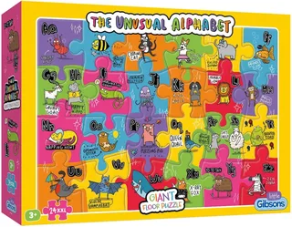Puzzle Pièces XXL - The Unusual Alphabet - 10 à 25 pièces van Gibsons – doos 2 van 2