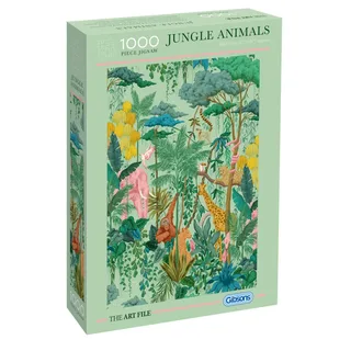 Puzzle The Art File: Animaux de la Jungle - 1000 pièces fra Gibsons – æske 2 af 2