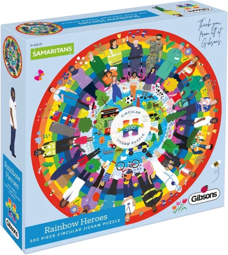 Rainbow Heroes Puzzel (500 stukjes) van Gibsons, editie Meerkleurig – doos