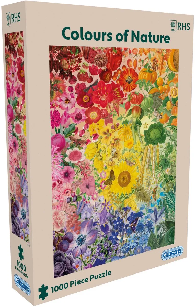 RHS Kleuren der Natuur ("RHS Colours of Nature") - Royal Horticultural Society - 1000 stukjes - 49×68cm - Legpuzzel voor Volwassenen from Gibsons, Multicolour edition – box