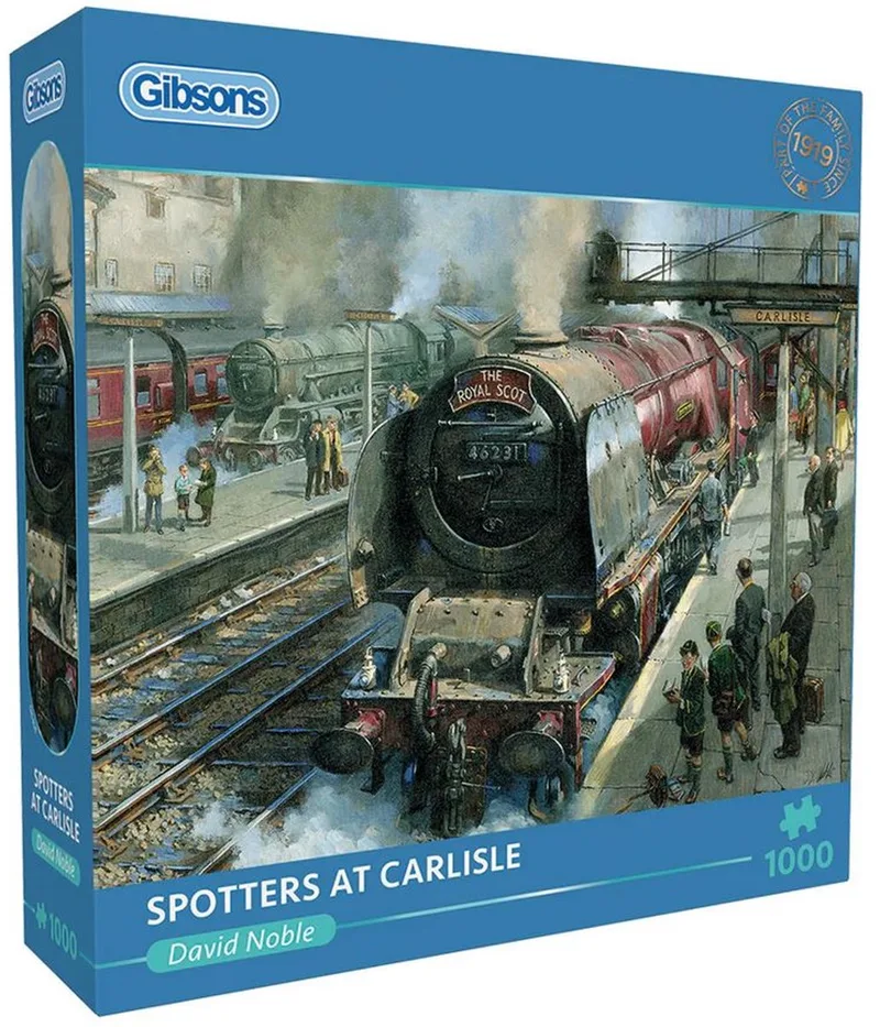 Spotters at Carlisle (door David Noble) - 1000 stukjes 68×49cm (b×h) - Legpuzzel voor volwassenen from Gibsons, Multicolour edition – box
