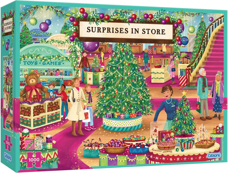 Surprises in Store (door Claire McElfatrick) - 1000 stukjes 68×49cm (b×h) - Legpuzzels voor volwassenen von Gibsons, Ausgabe Mehrfarbig – Schachtel