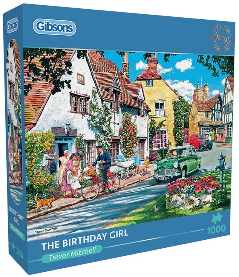 The Birthday Girl (door Trevor Mitchell) - 1000 stukjes 68×49cm (b×h) - Legpuzzel voor volwassenen von Gibsons, Ausgabe Mehrfarbig – Schachtel