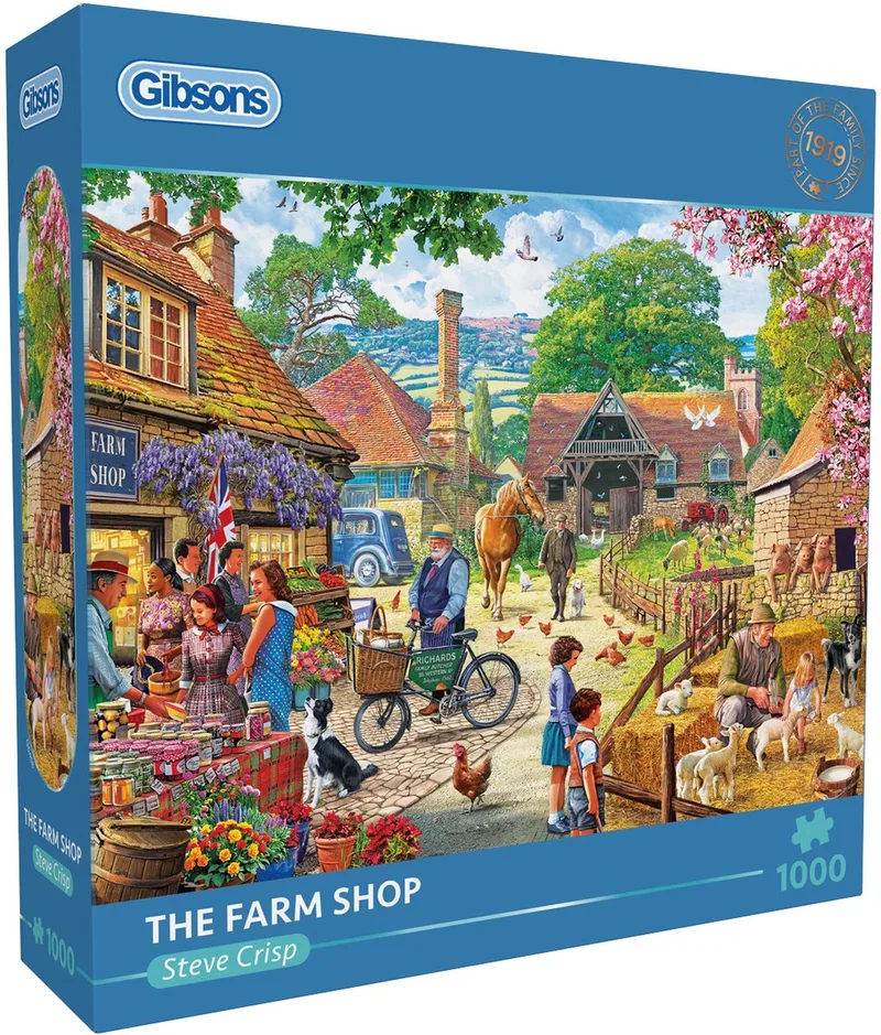 The Farm Shop (1000). fra Gibsons, Flerfarvet-udgave – æske