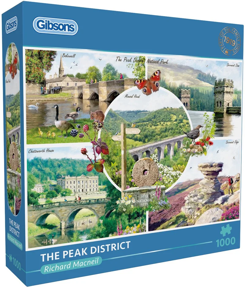 The Peak District, V.K. - Richard Macneil - 1000 stukjes - 68×49cm - Legpuzzel voor Volwassenen from Gibsons, Multicolour edition – box
