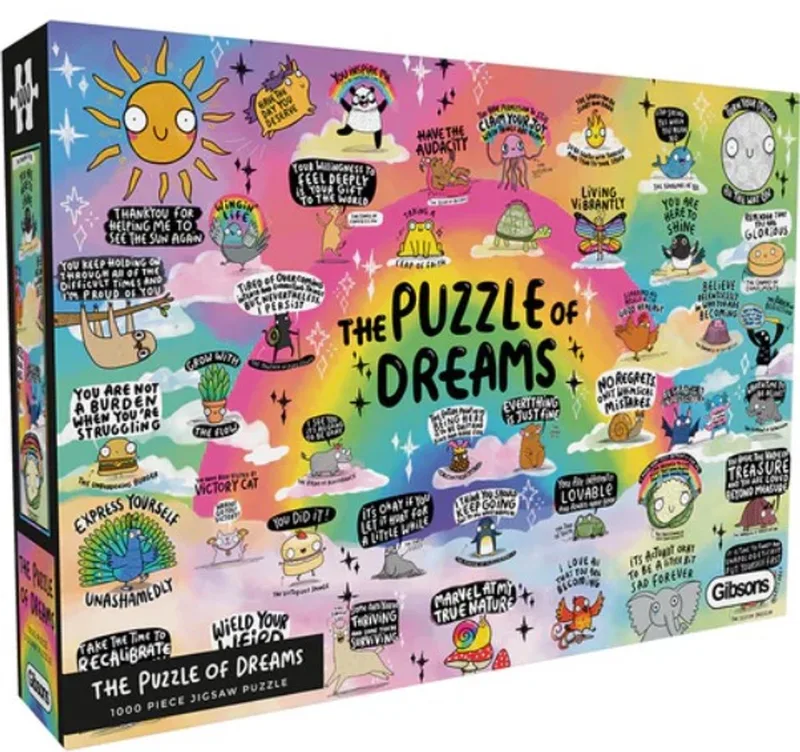The Puzzle of Dreams (door Katie Abey) - 1000 stukjes 68×49cm (b×h) - Legpuzzel voor volwassenen från Gibsons, utgåva Flerfärgad – kartong