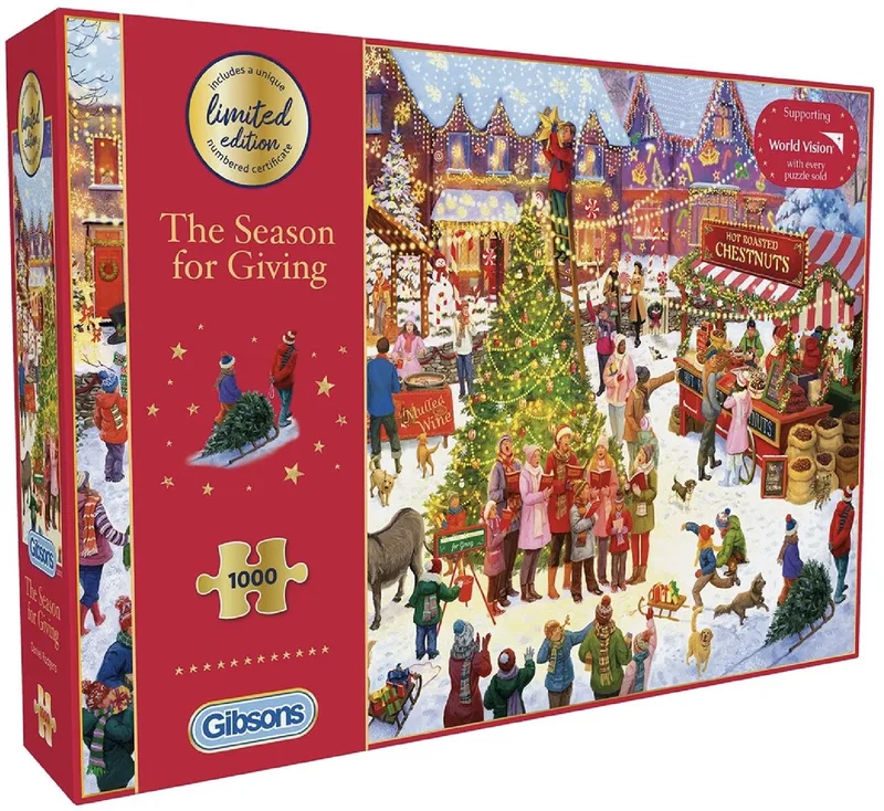 The Season of Giving (door Daniel Rodgers) - 1000 stukjes 68×49cm (b×h) - Legpuzzel voor volwassenen from Gibsons, Multicolour edition – box
