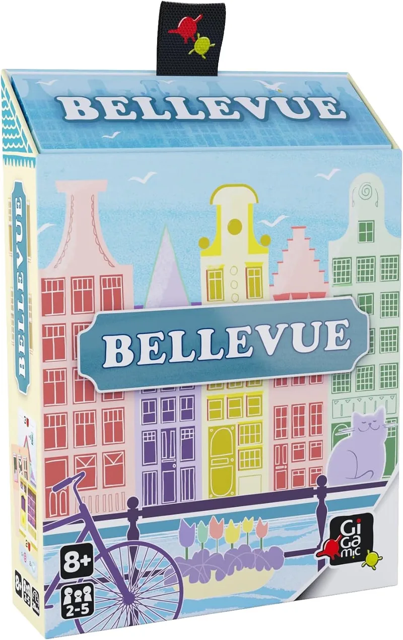 Bellevue: Strategisch Kaartspel voor 2-4 Spelers, Vanaf 8 Jaar van Gigamic – doos