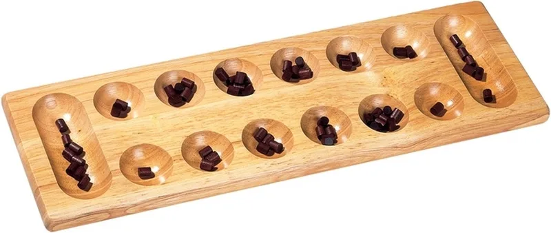 KALAHA-spel 47x15x2.2cm van hout, 8+ from Goki – box
