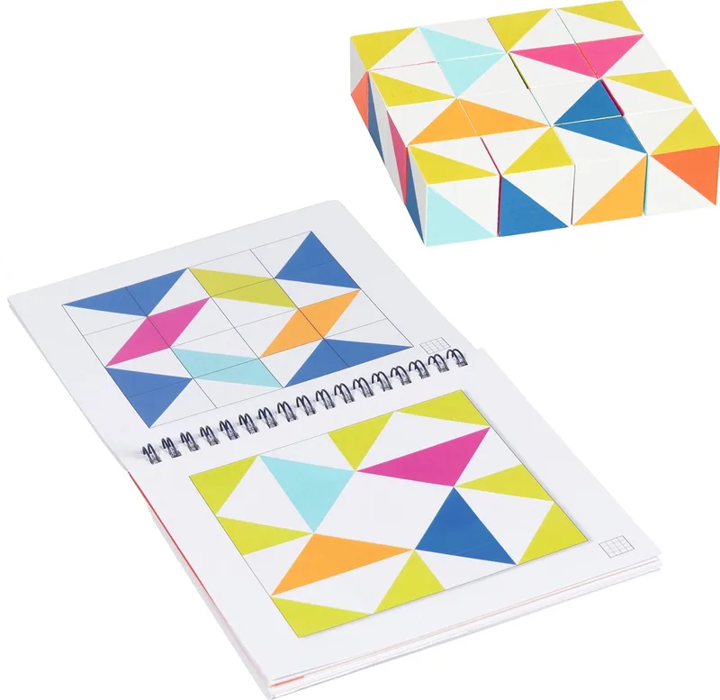Spel - Mozaiek - 16 Kubussen 3X3X3Cm - Educatief - 3 Jaar from Goki – box