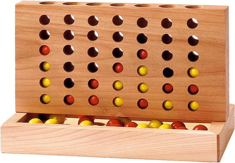 Spel - Vier Op Een Rij - 15,5X8,5X10Cm - Hout - 5 Jaar de Goki – boîte