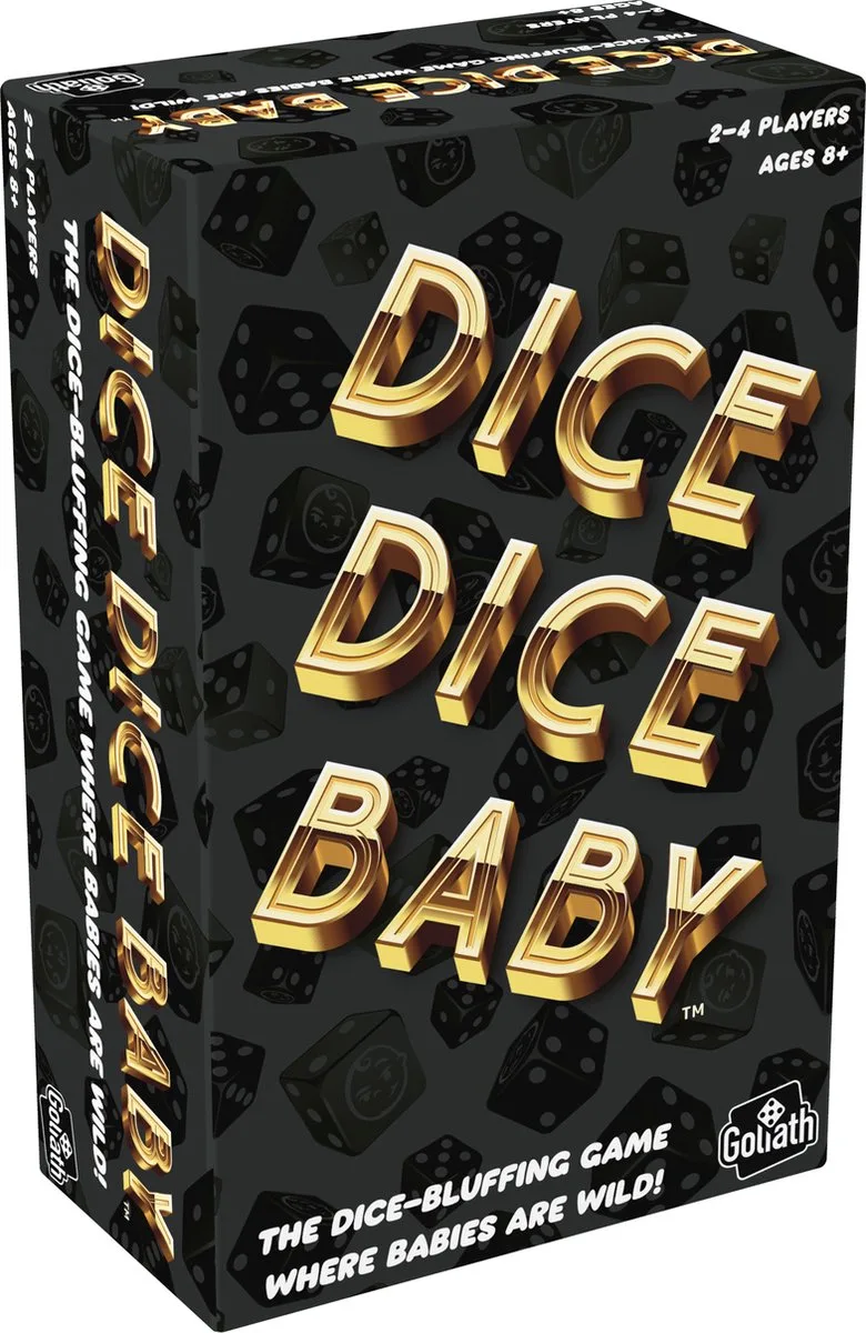 Dice Dice Baby - Bluf je weg naar succes! - Dobbelspel from Goliath, Zwart edition – box