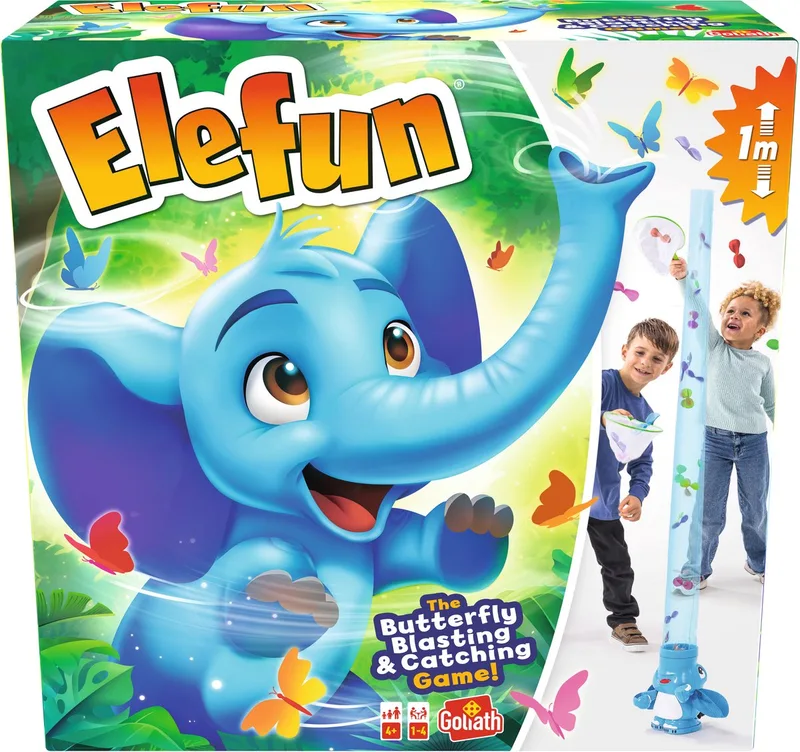 Elefun - Actiespel - Kinderspel - Familiespel - Vang de vlinders van Goliath – doos