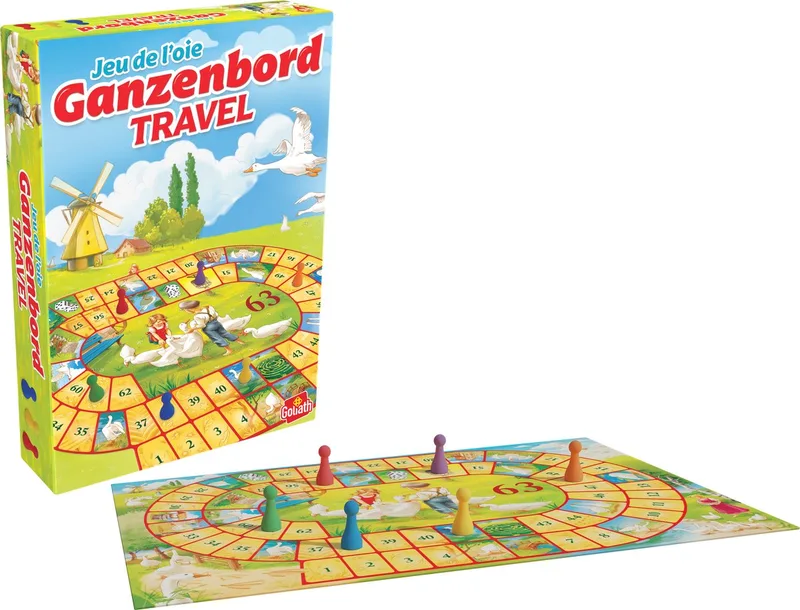 Ganzenbord Travel – Bordspel – Reisspel – Hollandse gezelligheid von Goliath – Schachtel