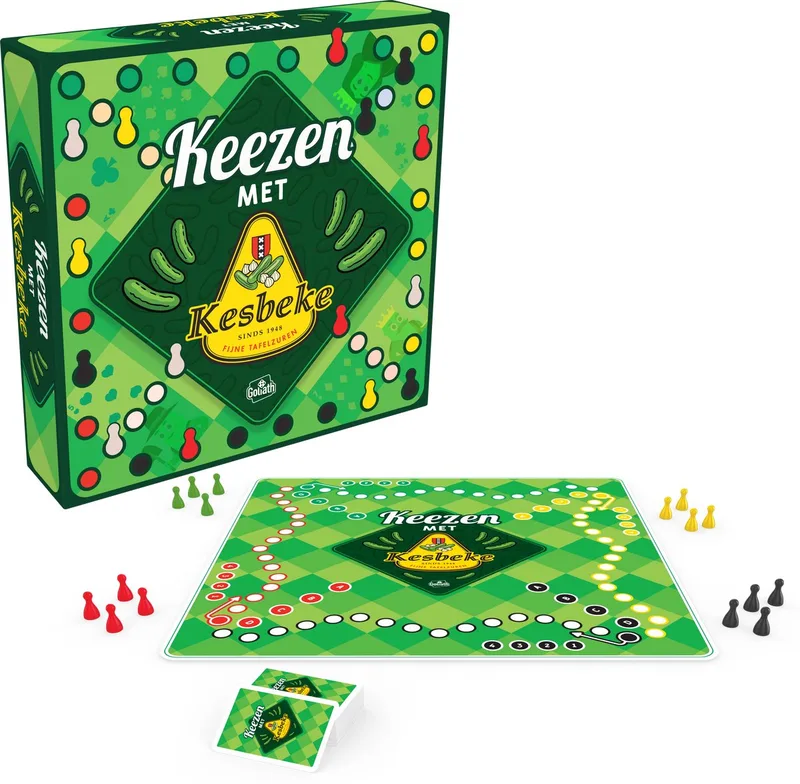 Keezen met Kesbeke - Bordspel - Familiespel - Keezenspel - 2 tot 4 Spelers - Amsterdamse Gezelligheid from Goliath – box