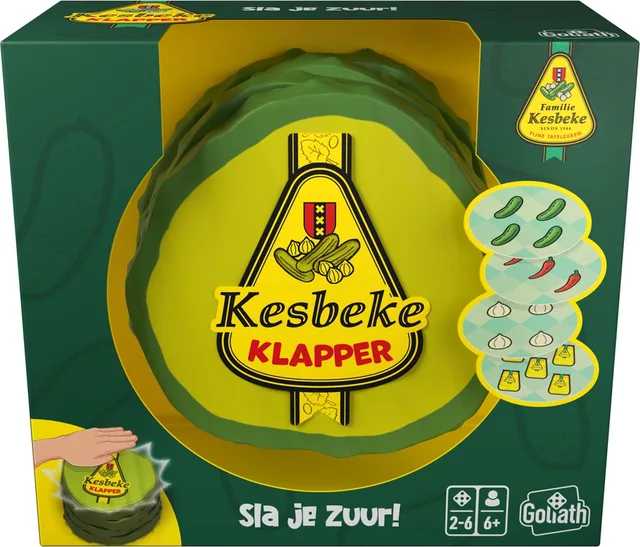 Kesbeke Klapper - Kaartspel - Actiespel - Familiespel - Sla je zuur!