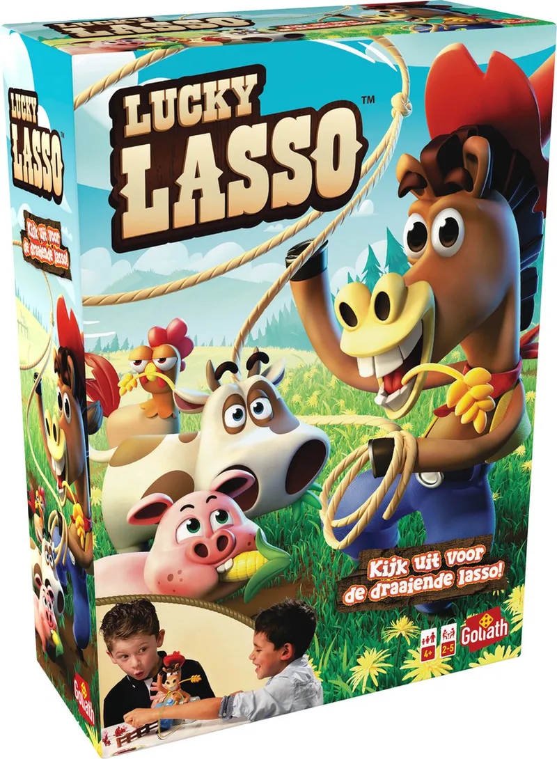 Lucky Lasso (NL) - Actiespel - Kinderspel van Goliath – doos