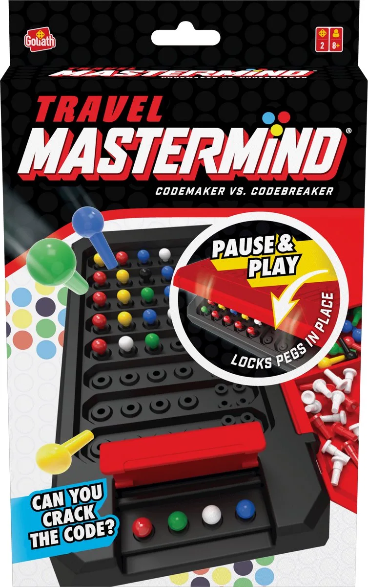 Mastermind Travel – Bordspel – Reisspel – Kraak de code! van Goliath – doos